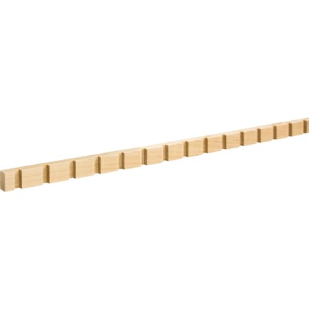 Hardware Resources Poplar, 96" L, 9/16" H, Unfinished DEN21POP